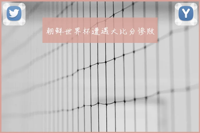 朝鲜世界杯遭遇大比分惨败